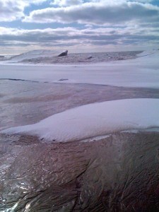 Frozen Lake Michigan